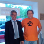 OB-Kandidat Erik O. Schulz mit Spitzenkandidat Thorsten Kiszkenow